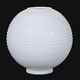 B & Pランプシェード10インチ、ボール、オパールHobnail、4 "フィット