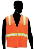 Liberty HiVizGard Polyester General Purpose Vest with 2 Wide High Contrasting Reflective Stripes 2X-
