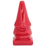 不二貿易 メガネホルダー (眼鏡スタンド 眼鏡置き) ノーズ レッド 11543