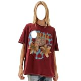 [Carzsell] ニルバーナ ハートロック tシャツ 2025 Tシャツ スポーツ プリント 無地 ゆったり 通気性 ファッション 男女兼用 ダークスタイル (L)
