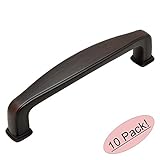 Cosmas 4392 ORB オイル仕上げブロンズ モダン キャビネット取付金具 プルハンドル – センター穴 3  3/4インチ ( 96 mm ) – 10個パック