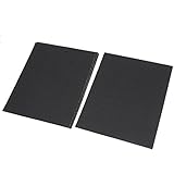 uxcell　28cm x 23cm 湿式乾式　研磨サンドペーパー　研磨 80 グリット　グレイ5個