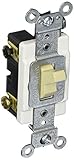 Leviton 1223-SI 20-Amp, 120/277-Volt, Toggle 3-Way AC Quiet Switch, Heavy Duty Grade, Grounding, Ivo