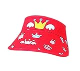 子供サンプロテクションハットトップ2?4年なしのかわいいクラウンキャップ（赤）