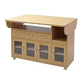 JKプラン Lyckaland　対面キッチンカウンター 120cm幅　ナチュラル　FLL-0007-NA