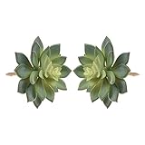 BCPパック2のリアルなかわいいグリーンホームガーデン人工プラスチックSnowdrop Echeverias多肉植物Unpotted