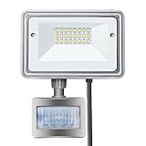 （改良）SOLLA Mini センサーライト 人感センサー LED投光器 10Wライト DC12-24V 3000K 電球色 OSRAM製素子 避難ライト 人感センサー10W 屋外ライト【二年保証】