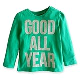 (オールドネイビー)OLD NAVY グリッタープリント 長袖Tシャツ 80-85 【並行輸入品】