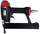 3 PRO 9025P Narrow Crown 18-Gauge Stapler, 3/8 - 1-Inch Long, Black/Red by 3 Pro