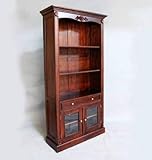 ブックケース 本棚 ブックシェルフ マボガニー アンティーク 木製 ブラウン