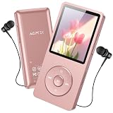 [サイトボタン追加] AGPTEK MP3プレーヤー 音楽プレーヤー HIFI 30g超軽量 64GB内蔵 128GBまで拡張可能 ボタン操作 音楽プレーヤー 40時間再生 ロスレスサウンド FMラジオ ダイレクト録音対応 アラーム 操作簡単 小型 通勤/ランニング/ヨガ/言語学習などに適用 イヤホン付き ギフト プレゼント A02