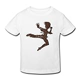 星 ２～６歳子供 男女兼用 半袖 ティー Tシャツ 柔道 日本 芸術 かっこいい White 5-6 Toddler