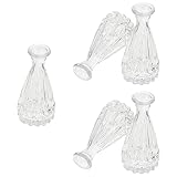 Lurrose 5個セット 50ml ホームアロマガラスボトル リードディフューザー用 アロマ精油拡散ボトル リードディフューザーボトル おしゃれ ガラス容器 部屋用 置型 詰め替え 透明