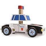 by-imagination世代おもちゃfor Toddlers Girls、木製Wonders Police CarパズルKids Take Apartおもちゃキット