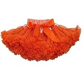 Buenos Ninos キッズ TUTU チュチュスカート 22色揃って プリンセス チュールスカート オレンジ 1-2歳 [並行輸入品]