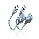 ULTIENCE USB-C to USB-A 変換アダプタ 【10Gbps高速転送 & 60W急速充電】 USB 3.2 Gen2 規格 Type-A (メス) - USB-C (オス) 変換ケーブル OTG対応 在宅勤務/車載/CarPlay/iPhone 17/16/iPad/MacBook/Galaxy/Xperia/Pixel 対応