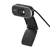 サンワダイレクト WEBカメラ マイクなし 画角60度 フルHD 1080P 200万画素 三脚対応 Zoom/Teams対応 ケーブル3m 1個 400-CAM086