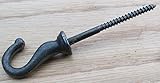 IRONMONGERY WORLD Cast Iron天井植物ハンギングバスケットフックカップマグで2 S。。。by ironmongery世界