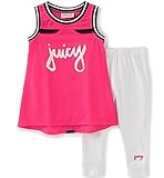 Juicy Couture Little Girls' Toddler 2 Piece Pant Set Pink 3T [並行輸入品]