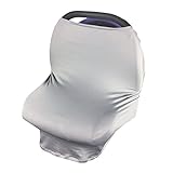 Tovadoo 授乳ケープ ベビーカーカバー 座りシート 3way コットンブレンド　多色　無地　シンプル　高品質　ソフト　軽量　通気性よい　洗濯機対応　出産準備　出産祝い （26.5*0.2*27.