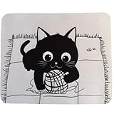 マウスパッド ねこ 黒猫 ネコ にゃんこ PC かわいい 癒し 職場 (02)