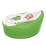 Rucomfy Luxury Cuddle Soft Gaga Baby Bean Bag (Lime Green) by RUComfy