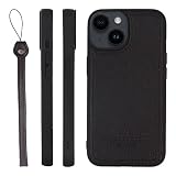 HANATORA for iPhone 14 ケース 本革 日本製 耐衝撃 スマホケース スマホ ストラップ 付き シュリンクカーフレザー ギフト マグネットなし オーバジーン SPGJP-14-Aubergine