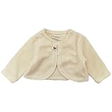 【H27年秋冬物】(日本製) Pample Mousse(パンプルムース) ナッピンク レースXクルミ釦ボレロ 95cm/IV NO.DP-53255