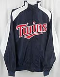 Minnesota TwinsマジェスティックTextured刺繍フルZipジャケットビッグ＆トールサイズ 2XT