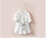 Star Baby子供 刺繍スカートシャツ2017春新型女児の子供服のスカート衣児童のシャツ-SMX010 (110cm, B)