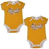 ( Pack of 2 ) Morehead State Eagles NCAA幼児Girlsフットボールワンピースロンパース イエロー