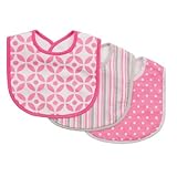 Trend Lab Bib Set, Pink, Lily, 3 Count by Trend Lab [並行輸入品]