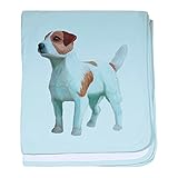 CafePress – ジャックラッセル・テリア – スーパーソフトベビー毛布、新生児おくるみ ブルー 002537919525CD2