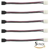 HKYSD 5PCS ledテープ用 延長ケーブル 4Pin RGB 5050 SMD ledストリップ 延長用 コネクタ / コネクター / ケーブル / コード