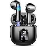 イヤホン bluetooth ワイヤレスイヤホン【2025アップグレード版ブルートゥースイヤホン,小型軽量】Bluetooth5.4 自動ペアリング IPX7 防水 全音域HI-FI音質 ENC通話ノイズキャンセリング 低遅延接続瞬時 iPhone/Android適用 LEDディスプレイ表示 Type‐C急速充電 50時間連続再生 WEB会議/スポーツ/ゲーム/音楽/テレワーク/通勤(ブラック)