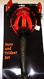 Devil HornヘッドバンドTriden杖ハロウィンNWT