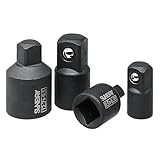 サンドリー(SUNDRY) ソケットアダプター 4本セット 差込角 6.35mm(1/4) 9.5mm(3/8) 12.7mm(1/2)用 変換アダプター SDR-B04