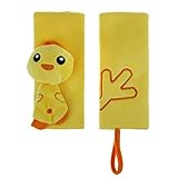 車 シートベルトカバー 子供 かわいい 動物 ぬいぐるみ ショルダーパット 肩当て ふわふわ チャイルドシート シートベルトパット 車用品 カーアクセサリー マジックテープで止め 装着簡単 ベビーカー