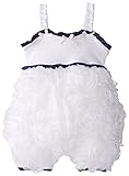 Nannette Baby-Girls Newborn Woven RomperWhite6-9 Months [並行輸入品]