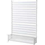 山善 ガーデンマスター アルミプランターフェンス(幅120高さ180) KAPF-1218(WH) ホワイト