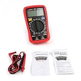 マルチメーターUNI-T UT33D +デジタルマルチメータ自動レンジパームサイズAC DC電圧計電流計Weerstand Capatitance Tester（赤）