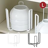 ディッシュラック ディッシュスタンド 皿立て お皿 ホルダー 収納 食器ラック お椀 収納 ボウルストレージ タワー TOWER L TOWER特集(ホワイト)