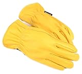 Forney 53060 Deerskin Leather Driver Premium Full Grain Men's Gloves, Medium by Forney