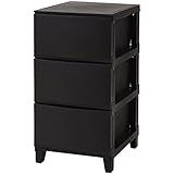 サンカ(SANKA) ルームス(ROOM'S) 3段 幅34 奥行42 ルームス スリム ブラック RSD-S343YABK