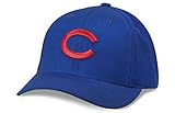 アメリカンニードルMLBクーパーズタウンTraditionウール調整可能なスナップバック帽子（シカゴ・カブス – ブルー)