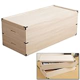 桐衣装箱 深型2段 高さ34cm 桐天然木 日本製 HI-0004