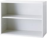 【日本製】 ホワイト色 書庫 オープン キャビネット 上置 下置 スチール製 上下横連結可能 W900×D450×H702(mm) GD-907F グリーン購入法適合商品 車上渡し