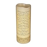 Carson Home Accents 107267 Candle Flameless Amazing Grace With Timer Vanilla8 In. [並行輸入品]