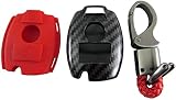 BRIGHTZ Mクラス W164 カーボン調スマートキーケース 赤 【 KEY-CASE-026 】 W 164 ML350 ML500 ML550 ML63 メルセデス ベンツ