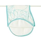 aden + anais rayon from bamboo fiber muslin burpy bib single, azure - leafy by aden + anais [並行輸入品]